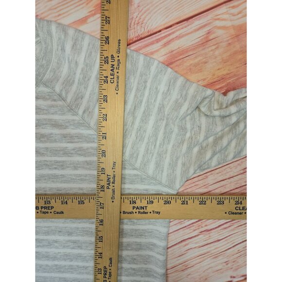 Athleta Womens Striped Long Sleeve Raglan Shirt MT - Picture 8 of 8